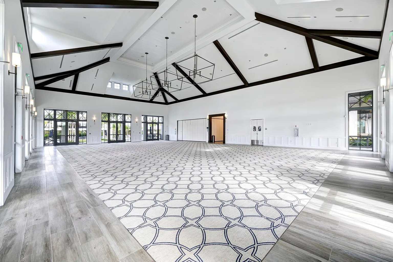 Grand event hall inside the clubhouse